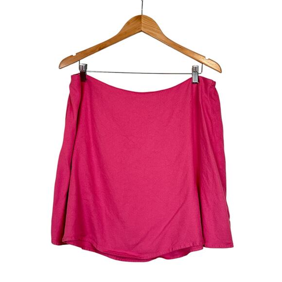 Old Navy Women's Elastic Back Waist Pull On Mini Skirt Size XL Pink Barbiecore - Picture 1 of 5